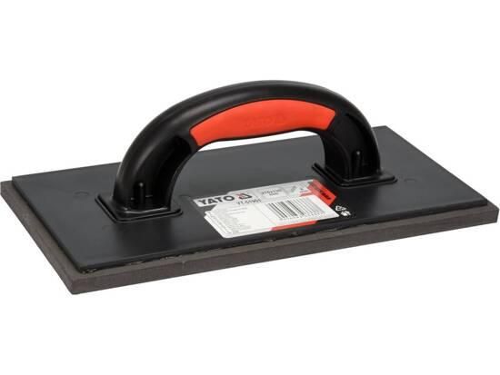 Терка пластикова з гумовою прокладкою t= 8 мм YATO 270x 130 мм, для фугування швів керамічної плитки YT-51901