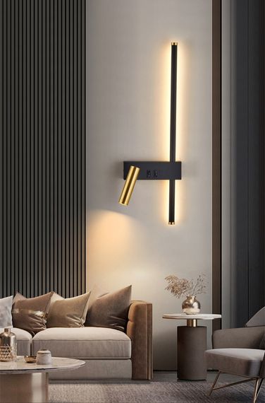 Бра LED 27568 Чорний 50х16х10 см. | Зображення 1