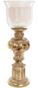 Підсвічник "Adeola" 15х15х42.8см зі скляною колбою
