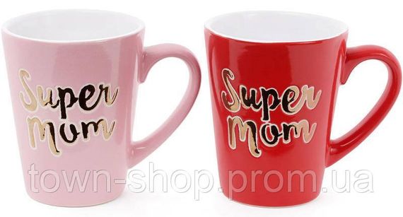 Кружка керамическая "Super Mom" 340мл BD-593-273