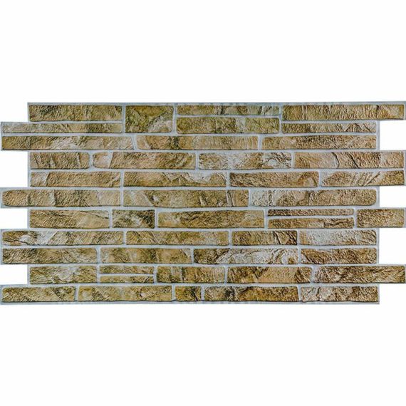 Декоративна ПВХ панель під цеглу Sticker Wall 960*480*4мм (D) SW-00001839 Коричнево-сіра