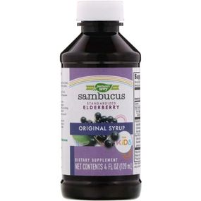 Бузина Nature's Way Original Sambucus for Kids, Standardized Elderberry 4 fl oz 120 ml Standardized Elderberry NWY-06973