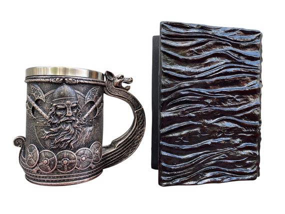 Подарунковий набір Кухоль 3D Корабель Вікінгів і Блокнот 3D «Книга, що дивиться у відповідь» | Зображення 1