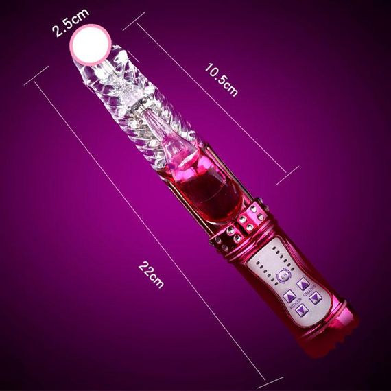 Вращающийся вибратор с ротацией и толчками USB – Вибраторы | Зображення 1