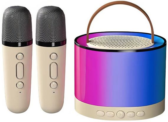 Портативна Bluetooth колонка з LED підсвічуванням і двома мікрофонами чорна XPRO K18 (47748-K18_306) | Зображення 4