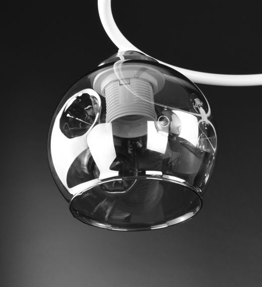 Люстра стельова на 4 лампочки 26180 Білий 20х36х47 см. | Зображення 3