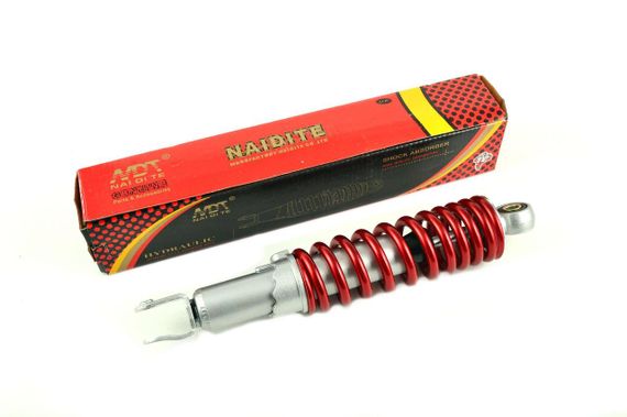 Амортизатор   GY6   340mm, регулируемый   (красный металлик)   NDT