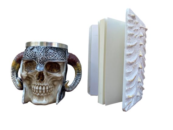 Подарунковий набір Кухоль 3D Рогатий Череп і Блокнот 3D «Око Крижаного Хранителя» | Зображення 1