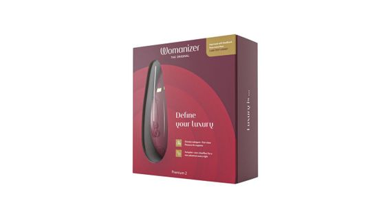 Вакуумний кліторальний стимулятор Womanizer Premium 2 - Bordeaux, функції Autopilot та Smart Silence Sex Aura | Зображення 7