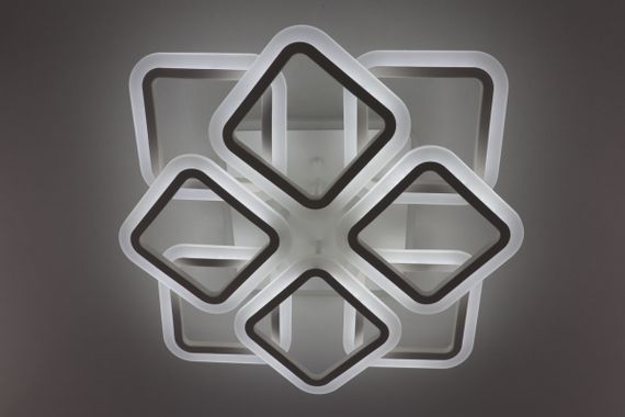 Люстра світлодіодна стельова LED світильник для квартири на стелю лед з пультом 25611 Білий 11х50х50 см.