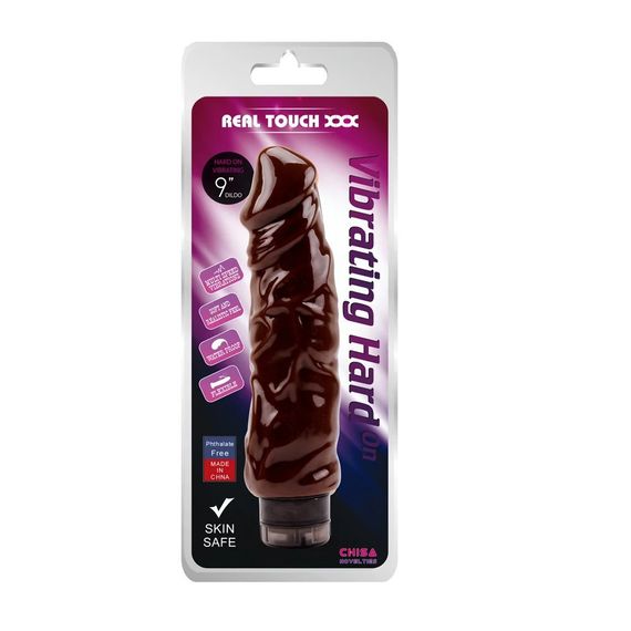 Реалістичний вібратор великого розміру Chisa Real Touch XXX Vibration Hard On, коричневий Sex Aura | Зображення 2
