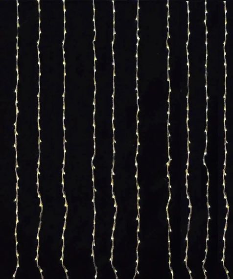 Светодиодная гирлянда Водопад 240 LED 2мх2м (8 режимов+статический) теплый-белый | Зображення 2
