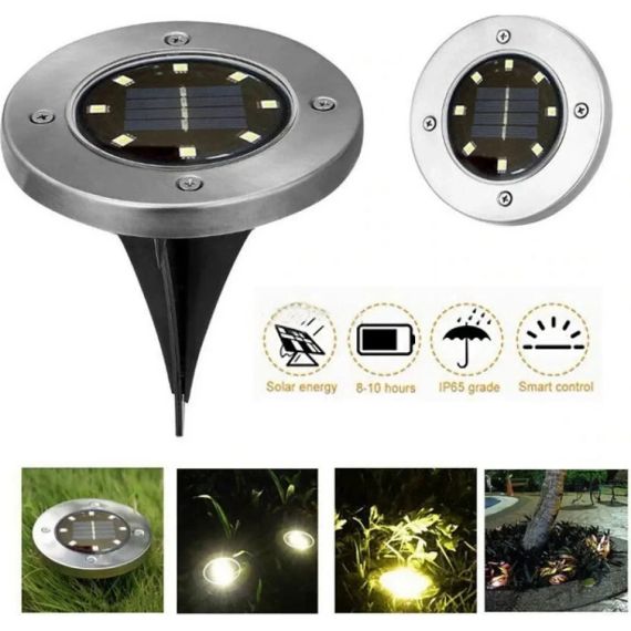 Вуличний світильник Solar Disk Lights 5050 на сонячній батареї