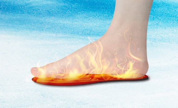 Стельки с подогревом от USB для обогрева ног · Электрические водонепроницаемые стельки с подогревом и регулировкой размера | Зображення 4