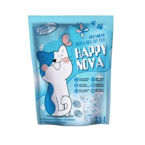 Силікагелевий наповнювач для котячого туалету Happy Nova, 3.8 л