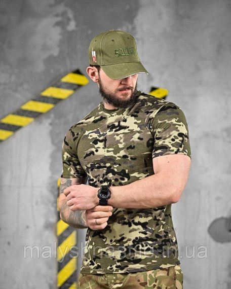 ХЛОПКОВАЯ тактическая футболка PATRIOT MultiCam green  ДЛ6384 | Зображення 2