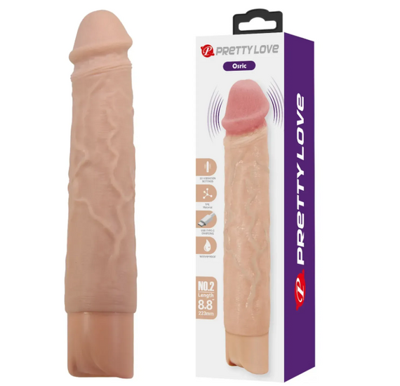 Перезаряджуваний реалістичний вібратор Pretty Love - Osric Realistic Vibrating Dildo, BW-500081 Sex Aura