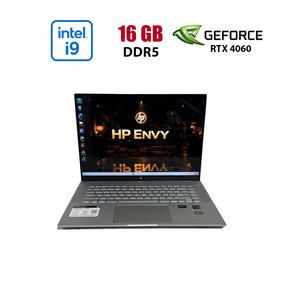 Ігровий ультрабук HP Envy 16-h1001nr / 16" (2560x1600) IPS Touch / Intel Core i9-13900H (14 (20) ядер по 2.6 - 5.4 GHz) / 16 GB DDR5 / 512 GB SSD NVMe / nVidia GeForce RTX 4060, 8 GB GDDR6, 128-bit / WebCam б/в