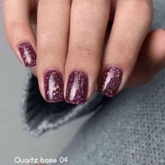 База для гель-лаку Toki-Toki Quartz Base QR04 светоотражающая 5 мл