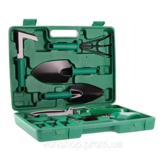 Набір садових інструментів 10 в 1 з валізою Garden Instrumen AND ES-10, інвентар для городу та саду | Зображення 1