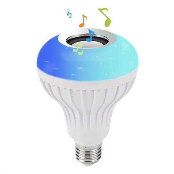 УЦЕНКА! Музыкальная LED лампа c пультом LED Music Bulb Light (Плохая упаковка, не работает Bluetooth 2317) | Зображення 3