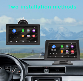 Автомобільна магнітола Podofo, Apple Carplay і Android Auto, 7-дюйм. сенсорний HD-екран