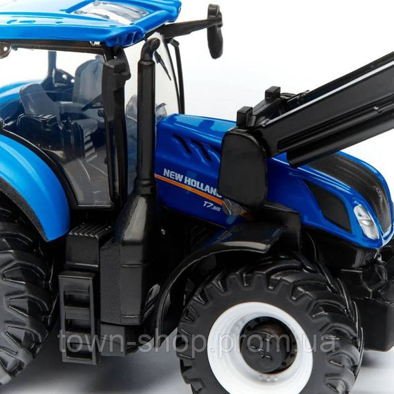 Детская игрушка Трактор "New Holland T7.315" Bburago 18-31632 с фронтальным погрузчиком | Зображення 3