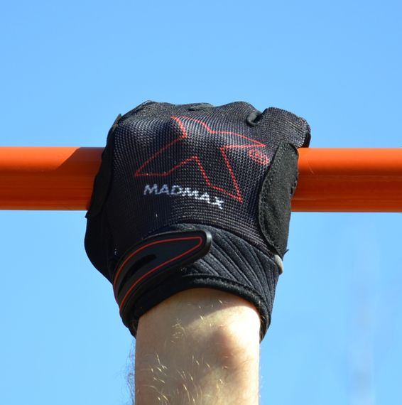 Рукавички для фітнесу MadMax MXG-103 X Gloves Black/Grey M | Зображення 8