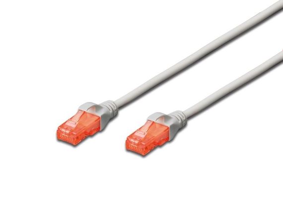 Патч-корд Digitus  CAT 6 UTP, 30м, AWG 26/7, Cu, LSZH, сірий (DK-1617-300)