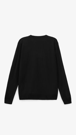 Джемпер однотонний чоловічий GENUA G01205-0002 6XL Чорний shop (2000999503436) | Зображення 3