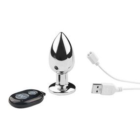 Стальная анальная пробка с вибрацией Nexus Cestos 3,5 M см USB – Анальные игрушки