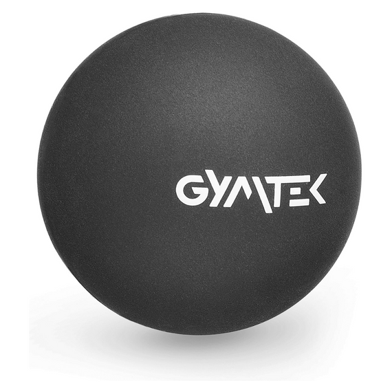 Массажный мяч Gymtek 63 мм силиконовый черный | Зображення 1