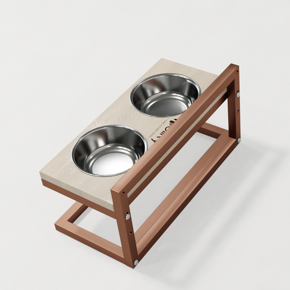 Миски на регульованій підставці для маленьких собак Hollky Flex S (2 × 0.450 л) FS-422523-GLWH | Зображення 7