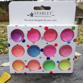 Набір перлинних пігментів Starlet Professional (12 баночок)