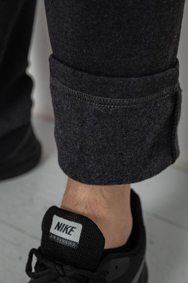 Спортивные штаны мужские на флисе, цвет серый, 244R41715 | Зображення 5