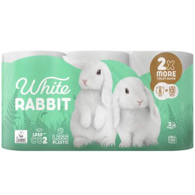 Туалетная бумага Grite White Rabbit 3 слоя 6 рулонов (4770023346046) - Топ Продаж! | Зображення 1