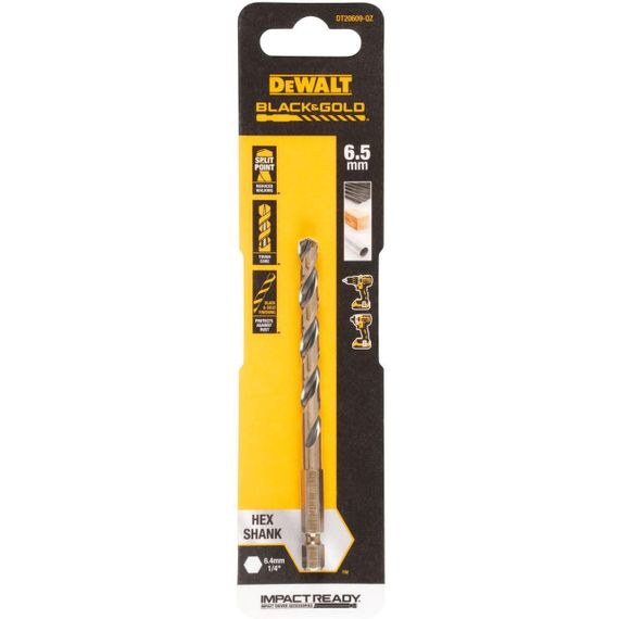 Свердло по металу 6,5 мм EXTREME IMPACT Black & Gold DeWALT DT20609