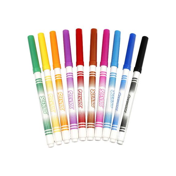 Набор ароматных маркеров с пером для рисования 40720, 10 цветов | Зображення 1