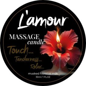 Масажна свічка L'amour Musked Hibiscus & Milk з квітково-фруктовим ароматом, 30 мл sexstyle
