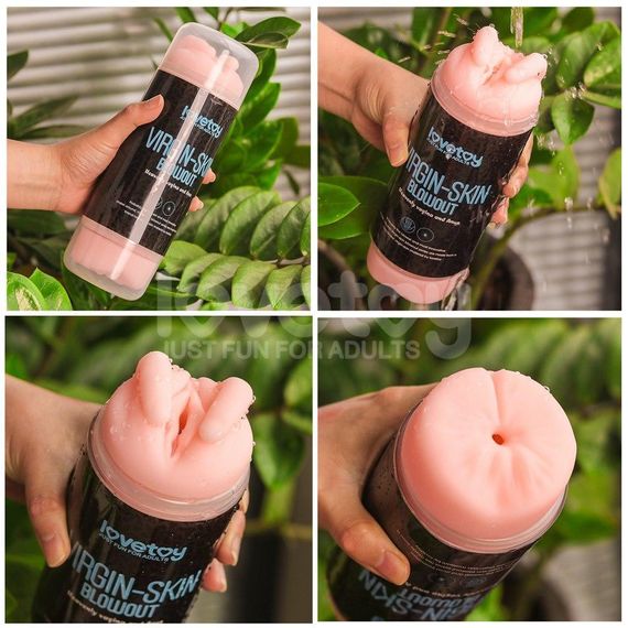 Мастурбатор подвійний SKIN BLOWOUT DOUBLE SIDE STROKER Sex Aura | Зображення 6