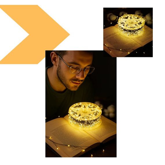 Гірлянда ROSA Мішура 30 метрів 400LED на пульті Тепло Білий (47723-712_518) | Зображення 5