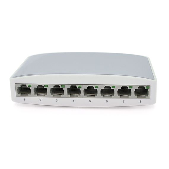 Коммутатор Ethernet ONV-H1008S в пластиковом корпусе, 8x100Мб портов, 5В 1А ч | Зображення 2