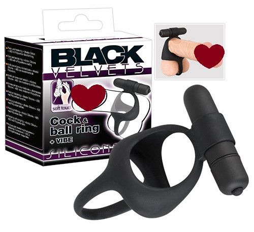 Кільце для пеніса та мошонки з вібрацією sexstyle