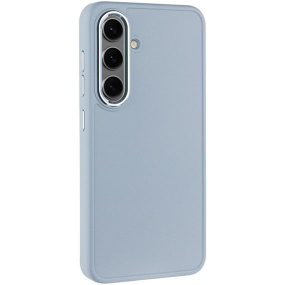 TPU чехол Bonbon Metal Style для Samsung Galaxy S24 / S25 Голубой / Mist blue