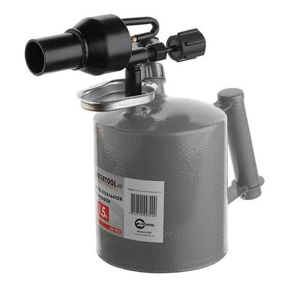 Лампа паяльна бензинова 1.5 л INTERTOOL GB-00321