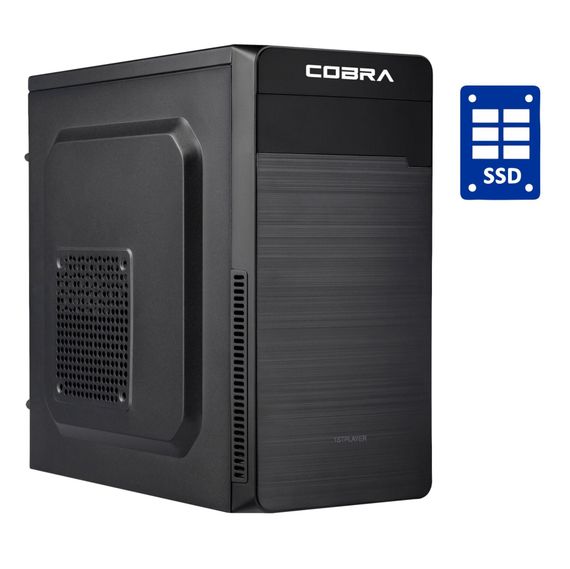 ПК 1stPlayer Cobra Tower / Intel Celeron J3355 (2 ядра по 2.0 - 2.5 GHz) / 8 GB DDR3 / 120 GB SSD + 250 GB HDD / Intel HD Graphics 500 / 400W б/у