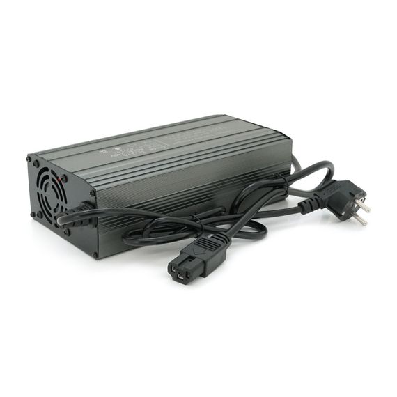 Зарядное устройство для аккумуляторов Li-Ion 36V (42V),10S,10-15A, штекер Triangle plug (T-tipe/C13/IEC). 185x88x60mm