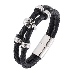 Чоловічий браслет Primo Collar Skull - Black
