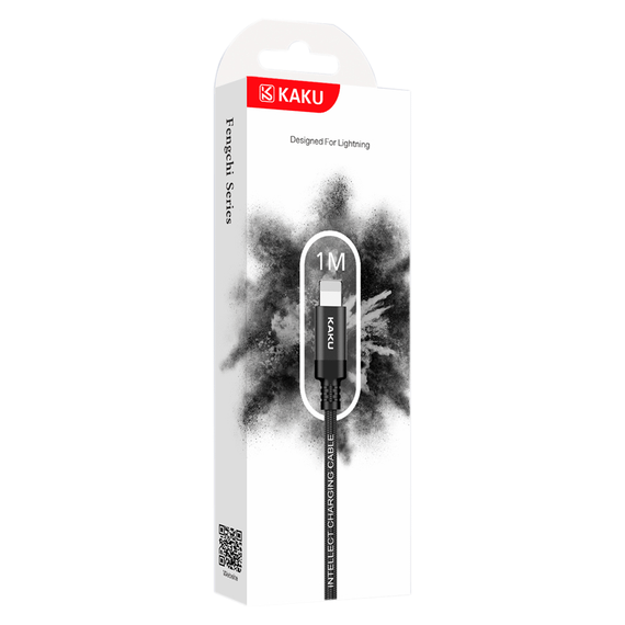 USB кабель Kaku KSC-283 USB - Lightning 1m - Black | Зображення 3
