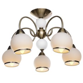 Люстра потолочная с подсветкой LED E27 60W BZ (LK-264C/5)